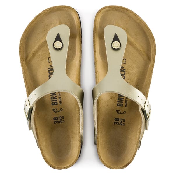 Birkenstock Sandaler Gizeh Birko-flor Large Gylden EU 41 Kvinde