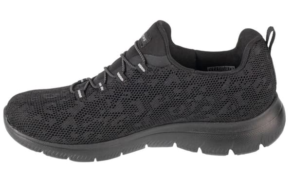 Skechers Summits - Leopard Spot 149037-BBK, Kvinde, Sneakers, sort