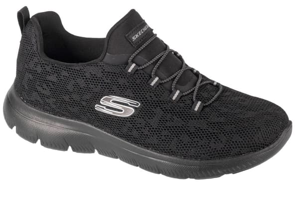 Skechers Summits - Leopard Spot 149037-BBK, Kvinde, Sneakers, sort