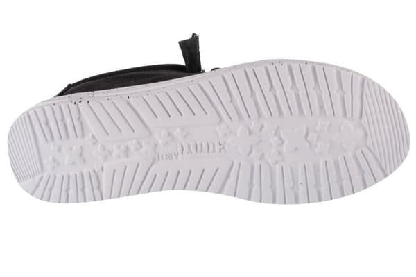 Hey Dude Wally Slub Canvas 40009-001, Man, Sneakers, svart