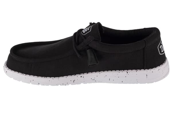 Hey Dude Wally Slub Canvas 40009-001, Man, Sneakers, svart