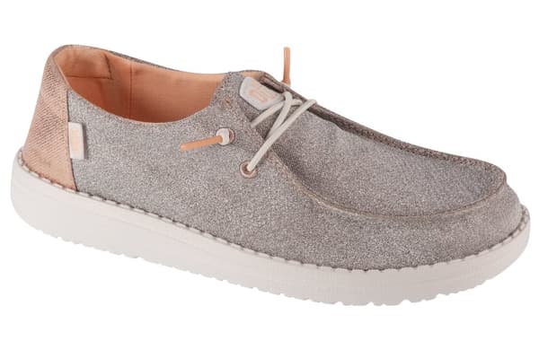 Hey Dude Wendy Mettalic Sparkle 41082-7D9, Kvinna, Sneakers, guld Gold 41