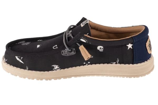 Hey Dude Wally Stars N Skulls Print 41284-001, Man, Sneakers, svart