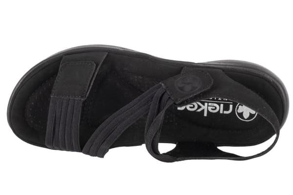 Rieker Sandals 64870-02, Kvinna, Sandaler, svart