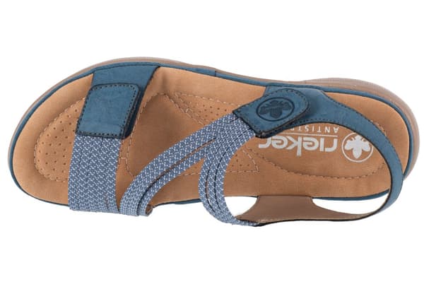 Rieker Sandals 64870-14, Kvinna, Sandaler, blå
