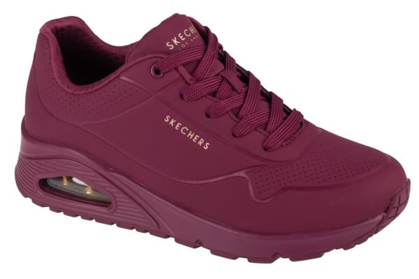 Skechers Uno-Stand on Air 73690-PLUM, Kvinna, Sneakers, röd