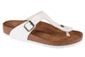Miniatyrbillede 1 af 4: Birkenstock Gizeh BF 745531, Kvinde, Klipklapper, hvid