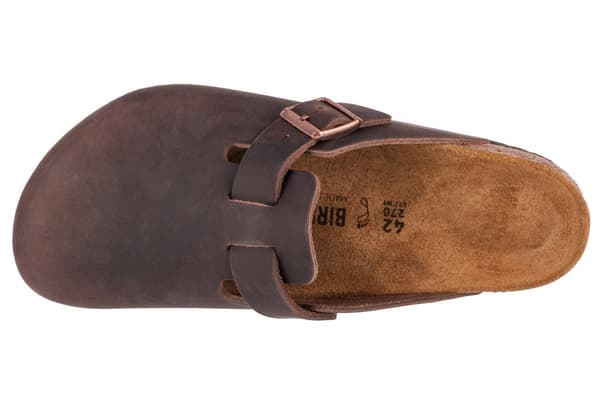 Birkenstock Boston LEOI 860131, Unisex, Slides, brun