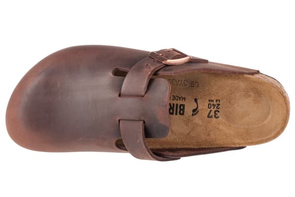 Birkenstock Boston Oiled Leather 860133, Unisex, Tofflor, brun
