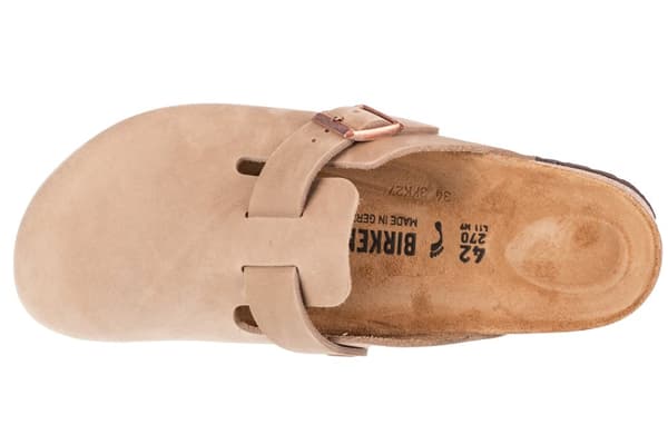 Birkenstock Boston Oiled Leather 960813, Unisex, Slides, beige