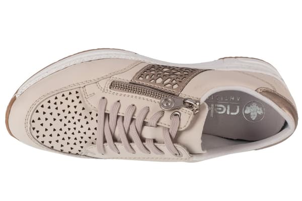 Rieker Sneakers N4344-60, Kvinde, Sneakers, beige