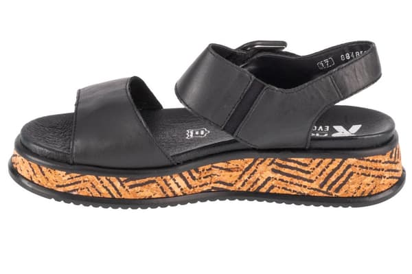 Rieker Sandals W0800-00, Kvinde, Sandaler, sort