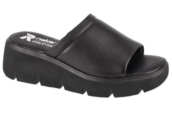 Rieker Flip-Flops W1551-00, Kvinna, Tofflor, svart