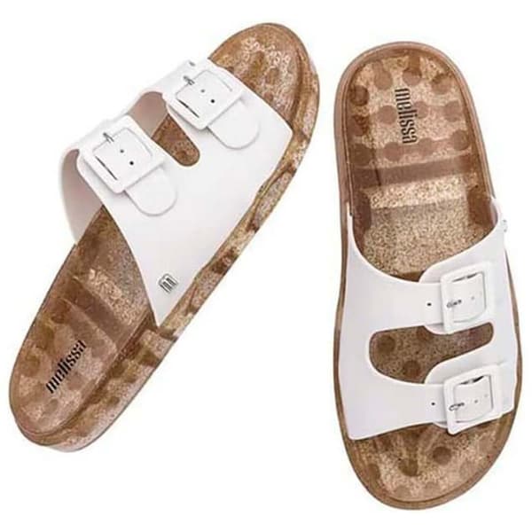 Melissa Slides Wide Guld EU 39 Kvinna