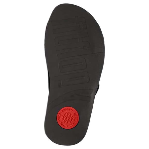 Fitflop Klipklapper Surfer Buckle Nubuck Cross Sort EU 43 Mand