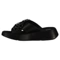 Miniatyrbild 3 av 6: Fitflop Slides F-mode Jewel-deluxe Leather Flatform Cross Svart EU 38 Kvinna