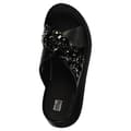 Miniatyrbild 4 av 6: Fitflop Slides F-mode Jewel-deluxe Leather Flatform Cross Svart EU 38 Kvinna