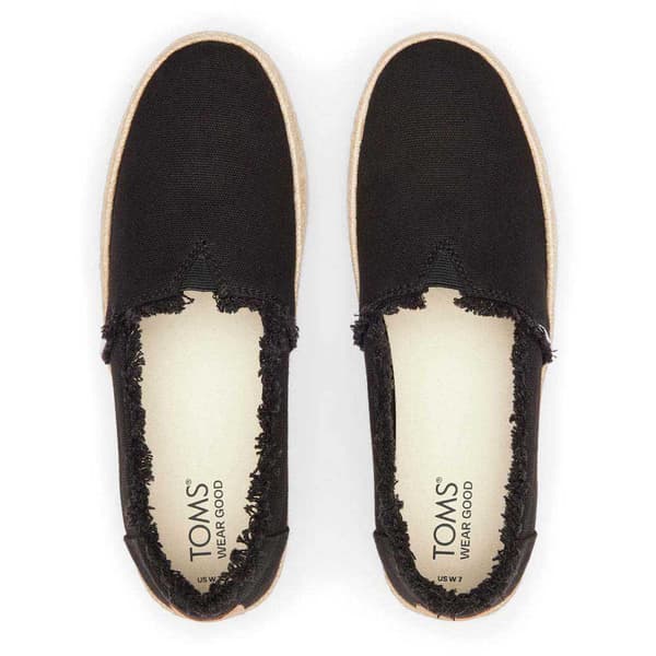Toms Espadrilles Valencia Platform Svart EU 37 Kvinna