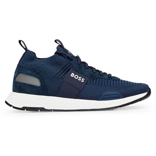 Boss Titanium Knst 10232616 Skoe Blå EU 48 Mand
