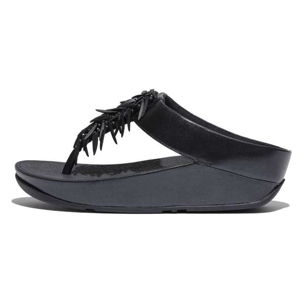 Fitflop Sandaalit Rumba Beaded Metallic Toe-post Musta EU 36 Nainen
