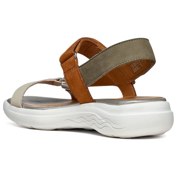 Geox Sandaler Spherica Ec5w Brun,Silver EU 38 Kvinna