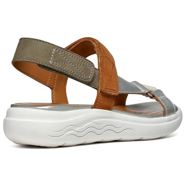 Geox Sandaler Spherica Ec5w Brun,Silver EU 38 Kvinna