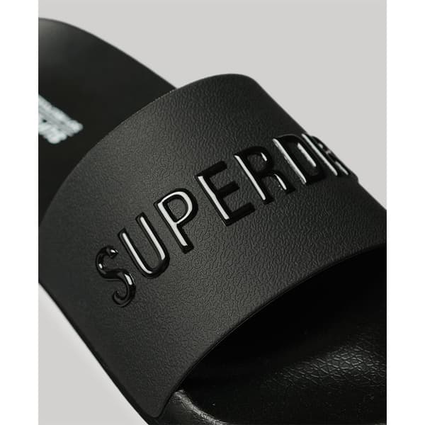 Superdry Sandaalit Logo Vegan Pool Musta EU 38-39 Nainen