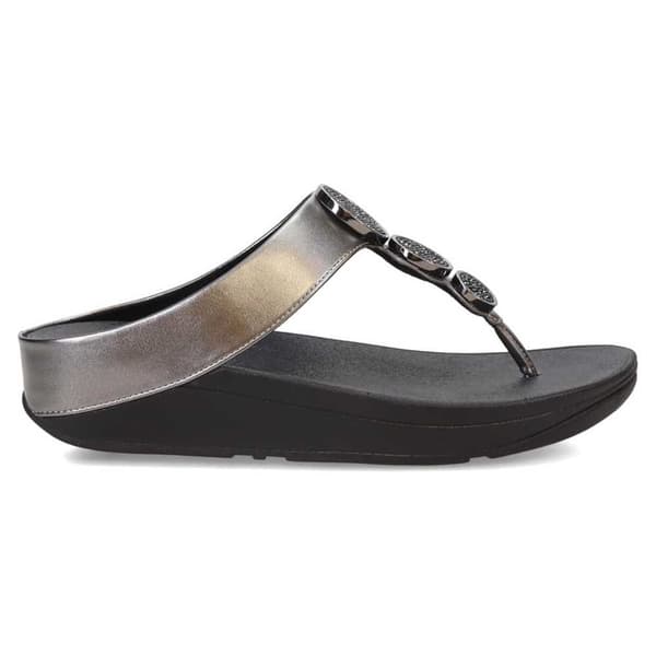 Fitflop Sandaalit Halo Bead-circle Metallic Toe-post Musta EU 38 Nainen