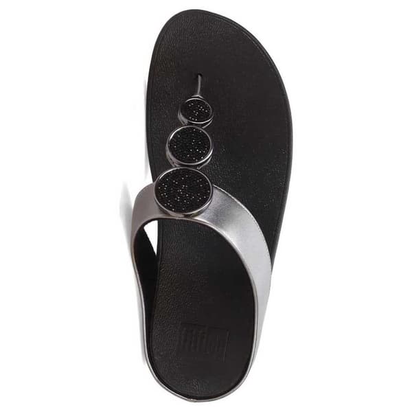 Fitflop Sandaalit Halo Bead-circle Metallic Toe-post Musta EU 38 Nainen