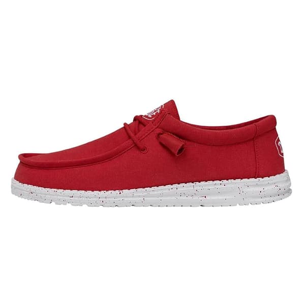 Hey Dude Sko Wally Slub Canvas Rød EU 45 Mand