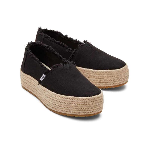 Toms Espadrilles Valencia Platform Svart EU 40 Kvinna