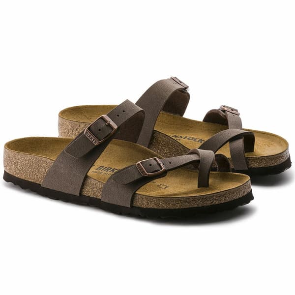 Birkenstock Sandaler Mayari Birko-flor Birkibuc Etroit Brun EU 39 Man