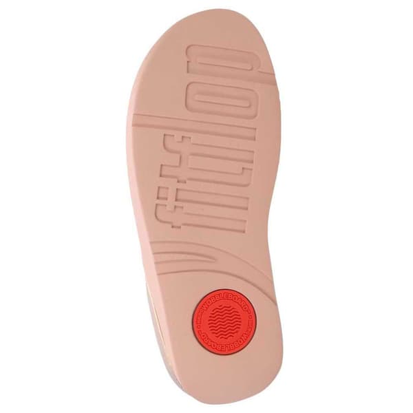 Fitflop Slides Halo Bead-circle Metallic Toe-post Rosa EU 39 Kvinna