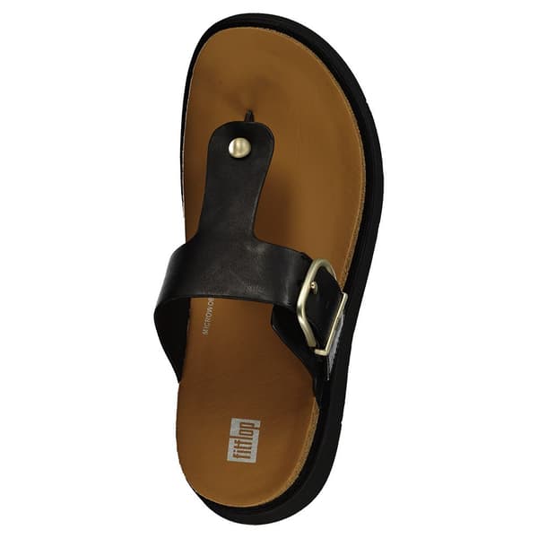 Fitflop Klipklapper Buckle Leather Toe-post Sort EU 39 Kvinde