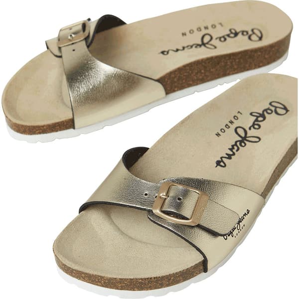 Pepe Jeans Sandaler Oban Metal Guld EU 40 Kvinna
