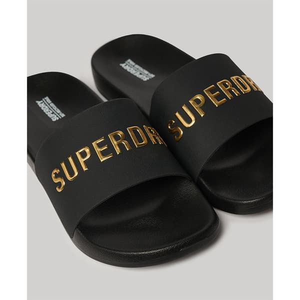 Superdry Slides Logo Pool Svart EU 44-45 Man