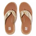 Miniatyrbild 3 av 5: Fitflop Slides F-mode Leather-twist Flatform Toe-thongs Guld EU 38 Kvinna