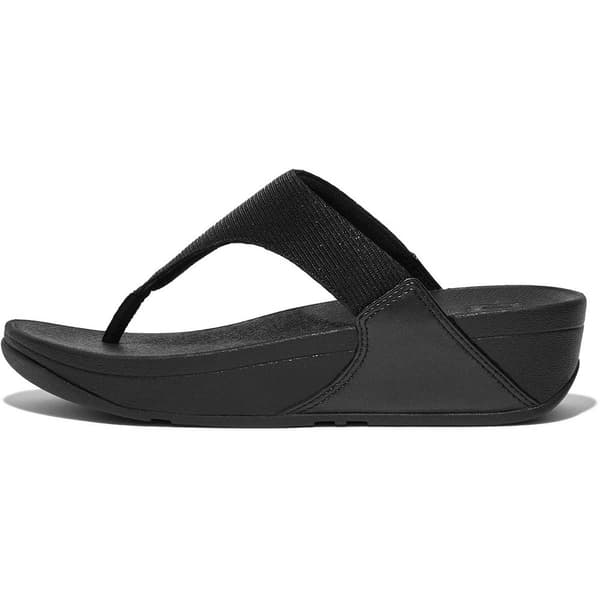 Fitflop Sandaler Lulu Shimmerlux Toe-post Svart EU 37 Kvinna
