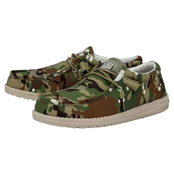 Hey Dude Skor Wally Camouflage Grönt EU 43 Man