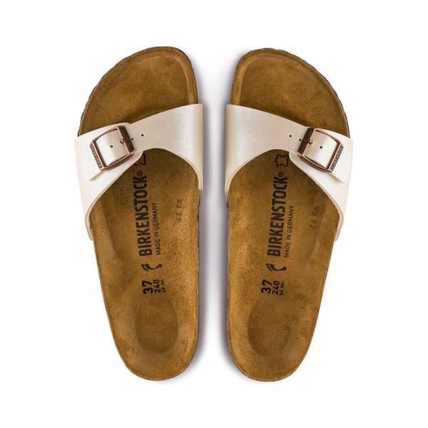 Birkenstock Madrid Birko-flor Sandaler Hvid EU 41 Kvinde