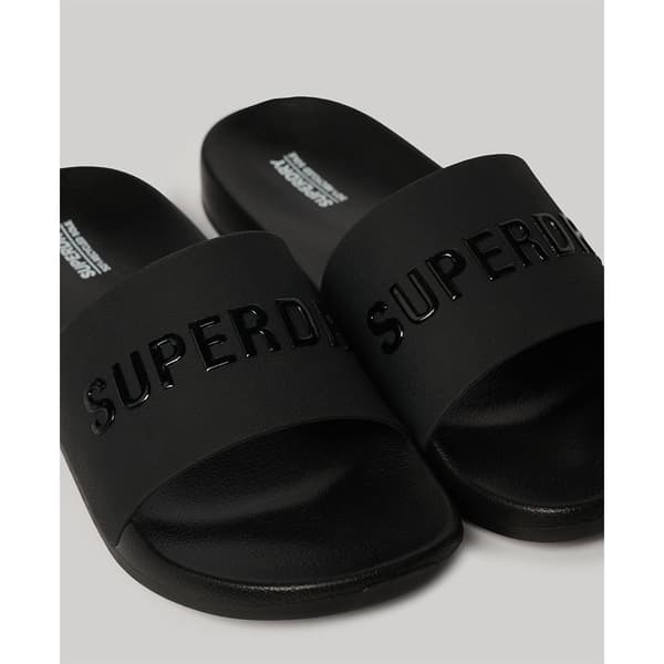 Superdry Klipklapper Logo Pool Sort EU 46-47 Mand