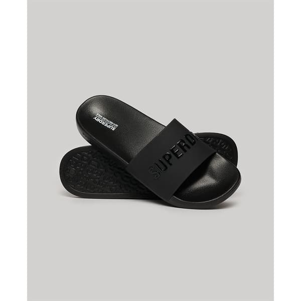 Superdry Klipklapper Logo Pool Sort EU 46-47 Mand