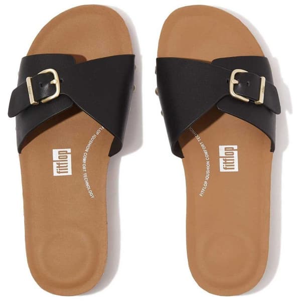 Fitflop Sandaalit Iqushion Adjustable Buckle Leather Musta EU 39 Nainen