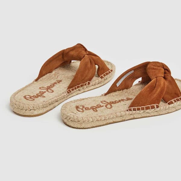 Pepe Jeans Siva Knot Sandaler Brun EU 38 Kvinna