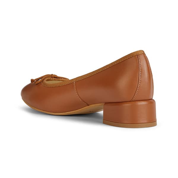 Geox Balletpumper Floretia Brun EU 37 Kvinde