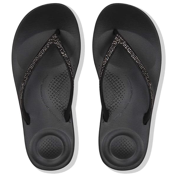 Fitflop Iqushion Sparkle Flip-flops Svart EU 36 Kvinna