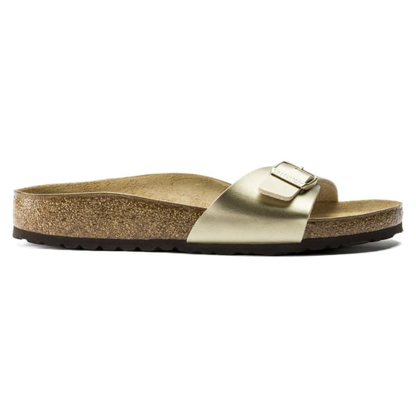 Birkenstock Madrid Birko-flor Smala Sandaler Guld EU 36 Kvinna