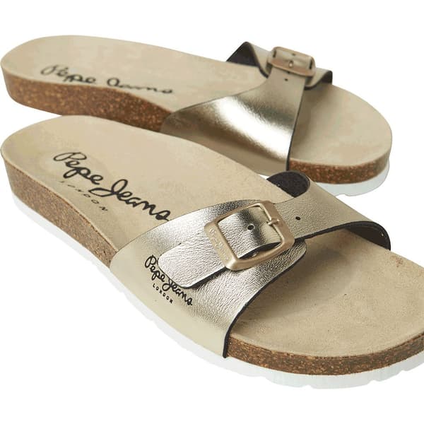 Pepe Jeans Oban Metal Sandaler Gylden EU 39 Kvinde