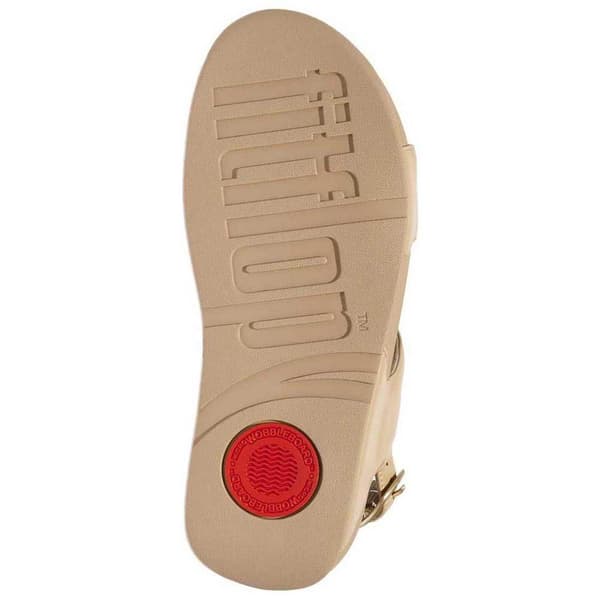 Fitflop Lulu Crystal Embellished Back-strap Sandaler Beige EU 38 Kvinna