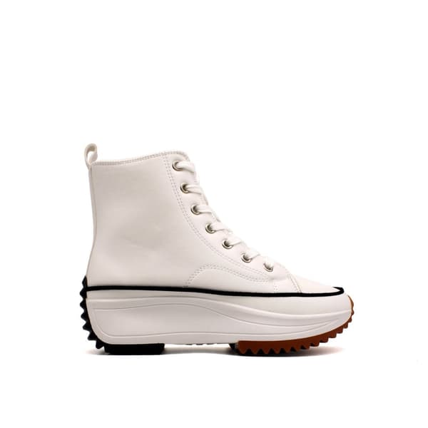 Kvinder Sneakers, Klassisk PU Læder, Tyk Sål, Sort, 41